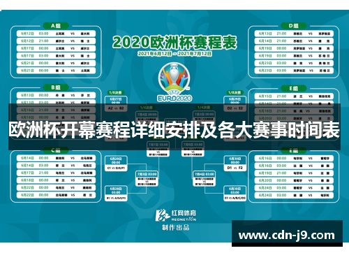 欧洲杯开幕赛程详细安排及各大赛事时间表